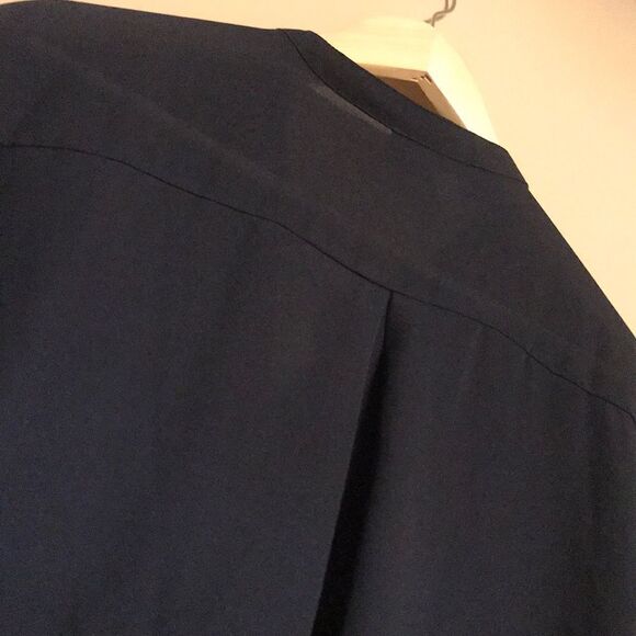 Blue Rain Semi-Sheer Navy Blue Blouse - Size Large - Picture 12 of 12